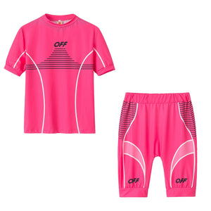 TINA: Bequeme Running- und Fitness Shorts mit Shirt - im Set